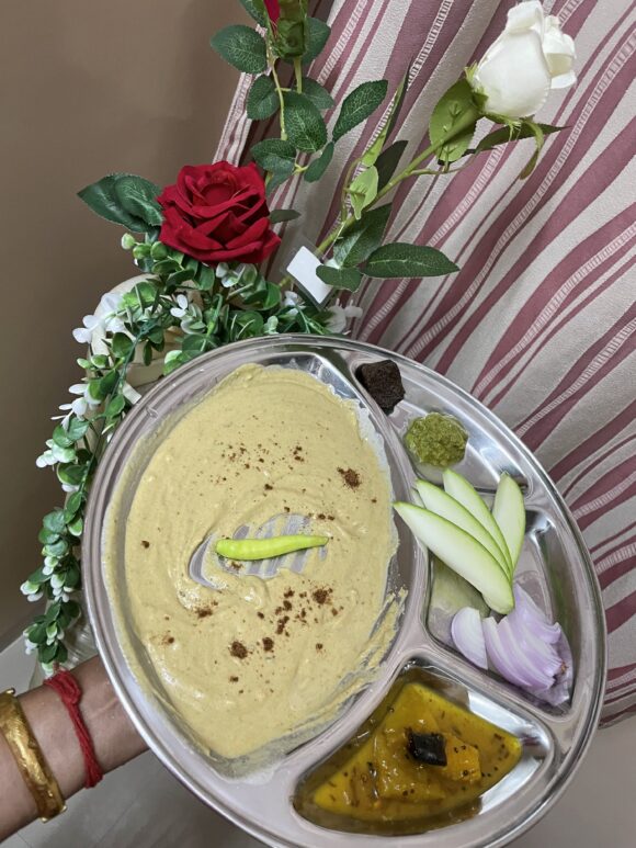 Sattu ka Ghol / Namkin Sattu (Salted Sattu Pudding) From Bihar