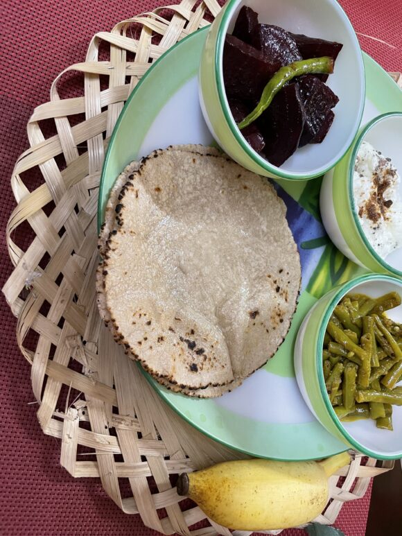 Serve the barley chapatis hot with your favorite curry,