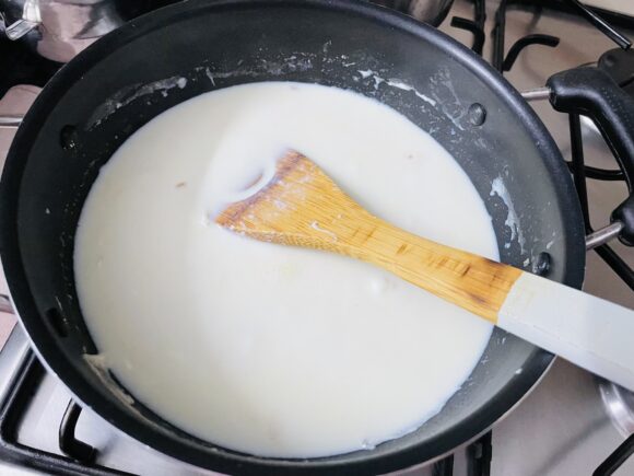 add boiled milk