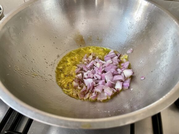 Add chopped onion