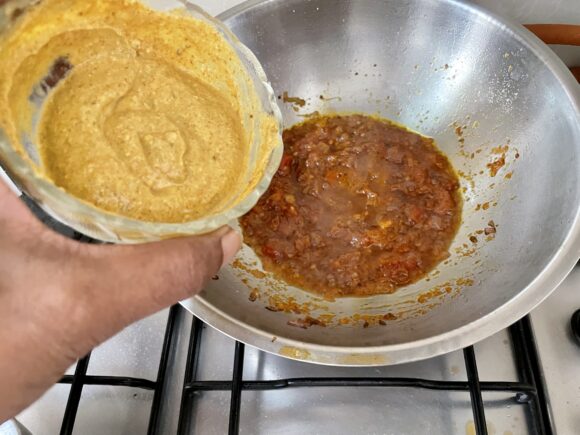 Add wet masala