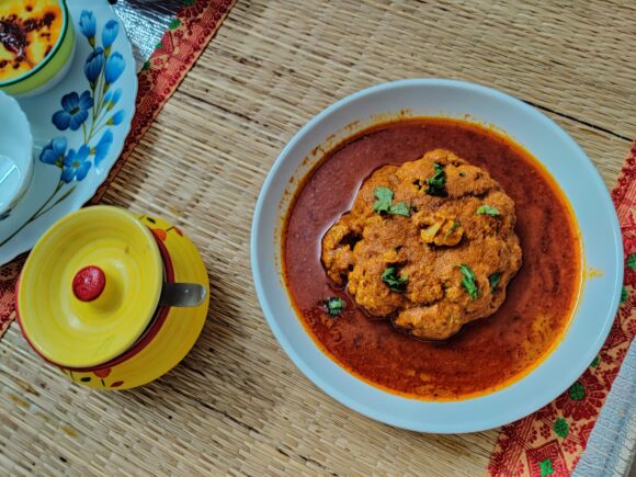 Whole Cauliflower (Gobhi) Mussalum / Tikka Masala